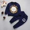 thumbnail image 2 of Vedolay 2 Piece Sets for Boy Clothing Sets Long Sleeve Tee and Pants Boys' Pants Sets,Navy 3-4 Years, 2 of 4