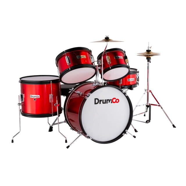 Batería Obelix junior 5 pzas OBELIX-JR-RD DRUMCO rojo