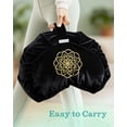 thumbnail image 4 of Premium Meditation Cushion - Comfortable Floor Pillow for Adult Traditional Crescent Meditation Pillow Yoga Buckwheat Bolster (Black), 4 of 5