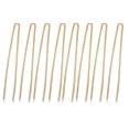 thumbnail image 4 of 8 Uds cadena curvada hebilla ovalada fresada de 8 lados 1 metro cadena decorativa artesanal para accesorios de joyería oro, 4 of 8