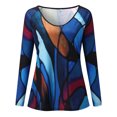 thumbnail image 3 of Womens Athletic Tops Shirt Light Womens Shirts Tech Pack Long Sleeved Tee Running Tee Shirts Short Sleeve Athletic Women Loose Fit Long Sleeve Shirt Women plus Compression And Blue S, 3 of 3