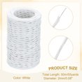 thumbnail image 2 of Uxcell 55 Yards Floral Bind Wire Wrap Twine, 2mm Floral Wire Vine Bind Wire Rustic Craft Wire for DIY Projects Flower Bouquet Making Wreath Gift Wrapping Wedding Decoration, White, 2 of 7