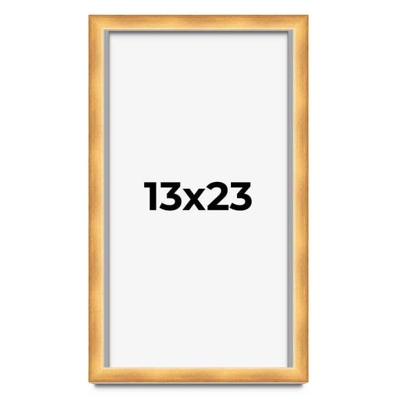 13x23 Shadow Box Bronze Cross-Brushed Display Frame | 1.625 Inches Deep Solid Wood | UV Resistant