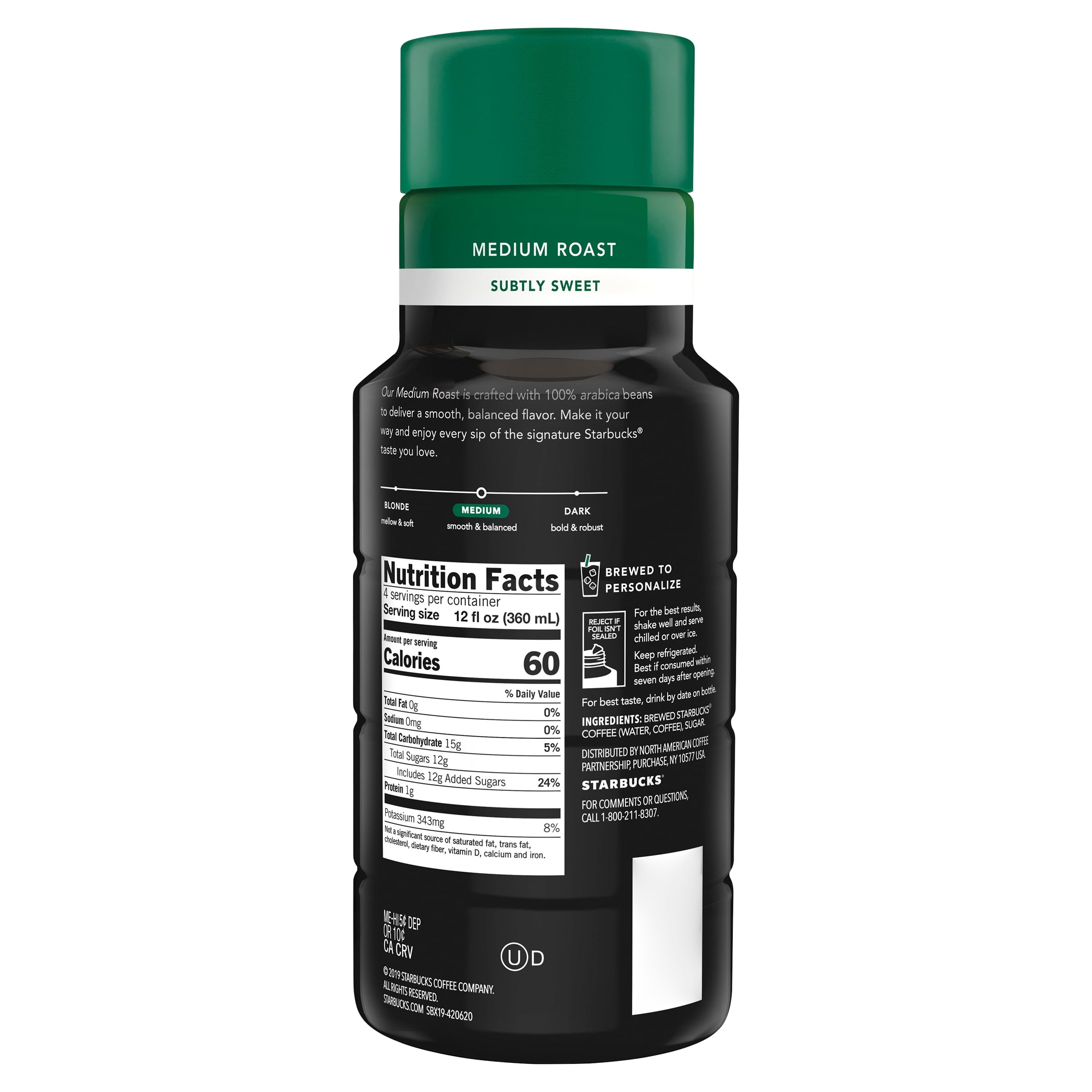 starbucks medium roast iced coffee walmart