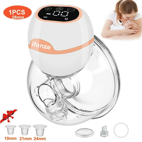 APPIE Hands-Free Breast Pump, Wearable Electric Breast Pumps Touch Pane, 3 Modes And 9 Levels Adjustment, LCD Display, Rechargeable Powered Wireless Portable Breast Pump With 19/21/24 /28 Mm Flange,
