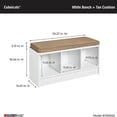 thumbnail image 4 of ClosetMaid Banc de Rangement à 3 Cubes avec Coussin de Siège, Blanc/tan, 4 of 11