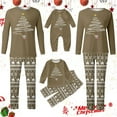 thumbnail image 6 of Shadoumai Matching Family Christmas Pajamas For Couples, Xmas Tree Print Tops Long Sleeve Holiday Sleepwear Sets For Mom Dad Fall Clothes, 6 of 6
