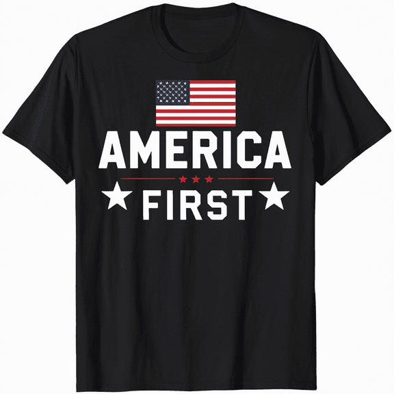 America First USA Flag Classic T-Shirt