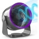thumbnail image 1 of Air Circulator Fan, 6000 mAh Battery Vortex Fan with 70ft Powerful Airflow, Quiet Table Fan for Home, 9 Inch, 90 Adjustable Tilt, 3 Speeds Settings, P, 1 of 4
