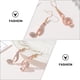 thumbnail image 4 of GOOHOCHY 1 par de pendientes con forma de nota musical, accesorios elegantes para los oídos, gotas para los oídos de mujer (oro rosa), 4 of 7