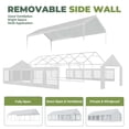 thumbnail image 5 of BaPiPro 32x16 FT Heavy Duty Outdoor Party Tent with Removable Sidewalls, Commercial Wedding Marquee, Carport & BBQ Shelter, UPF50+ Waterproof Protection, White, 5 of 9
