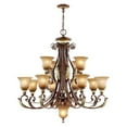 thumbnail image 3 of Livex Lighting Villa Verona Chandelier in Verona Bronze with Aged Gold Leaf, 3 of 4