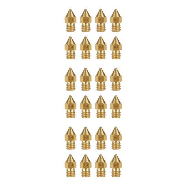 Kearding Para Ender 3 CR 10 CR10 10 Uds MK8 boquilla piezas de impresora 3D extrusora de cabezal J de latón cabezal de impresión boquilla de Type4 NO4