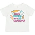thumbnail image 3 of Inktastic I Love Baking with My Grandma Girls Toddler T-Shirt, 3 of 5