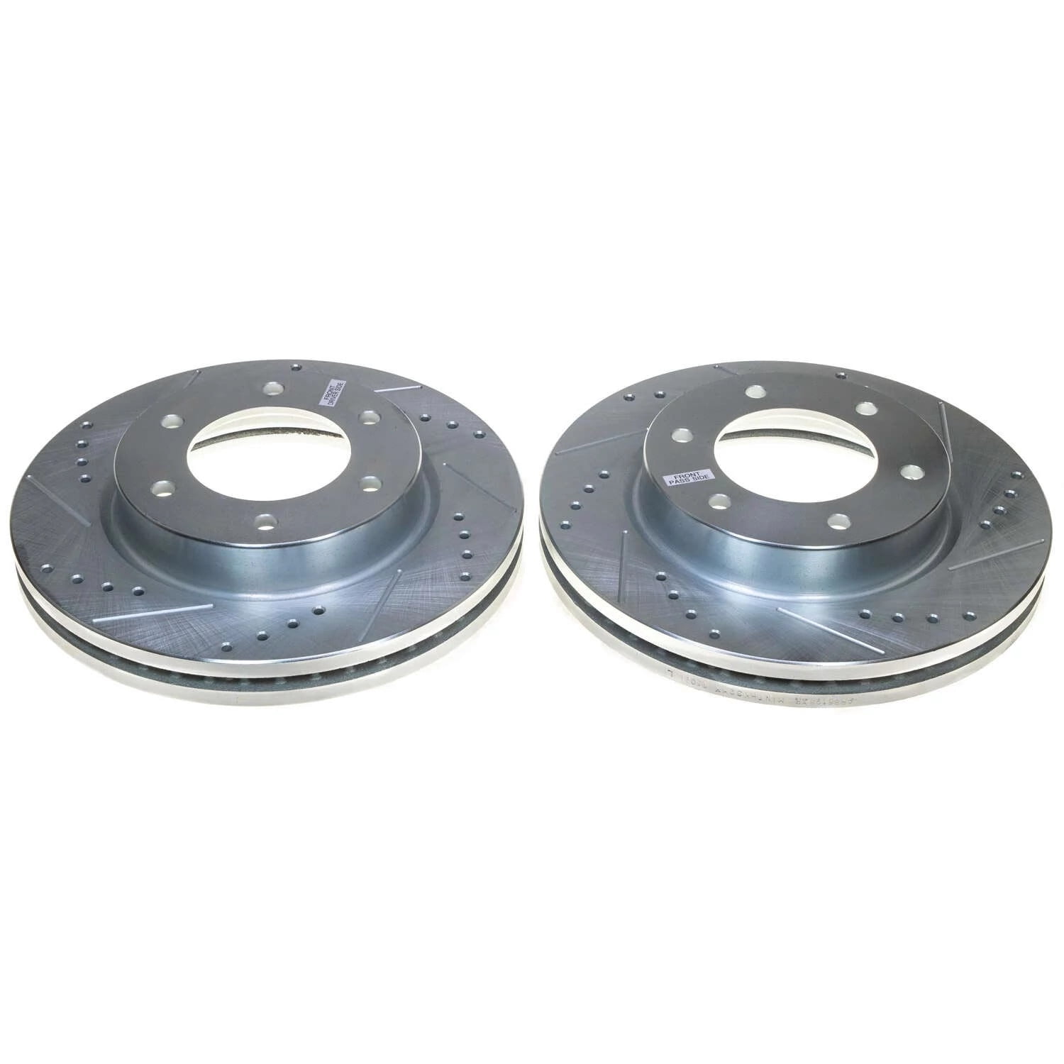 Power Stop Front Pair of Drilled and Slotted Brake Rotors AR85198XPR