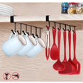 thumbnail image 1 of Tazas, copas de vino, ganchos para guardar cosas, utensilios de cocina, corbatas y bufandas, ganchos, estantes, armarios en la parte inferior, sin agujeros., 1 of 5