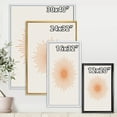 thumbnail image 4 of Designart 'Minimal Bright Shining Orange Sun Rays III' Modern Framed Canvas Wall Art Print, 4 of 5