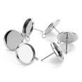 thumbnail image 4 of 20X Pendientes de Acero inoxidable Zulema Pin Stud Resultados Almohadilla para poste 10 mm, 4 of 8