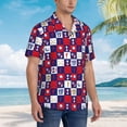 thumbnail image 3 of Balery golf Camisas hawaianas de manga corta para hombre, camisas playeras de corte holgado, camisas de vacaciones con botones,XX-Large, 3 of 7