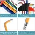 thumbnail image 3 of Allen Key Set 18Pcs Chrome Vanadium Steel T10-T50 Torx Key Set Sturdy 1.5mm-10mm Metric Ball End Wrench Set, 3 of 7