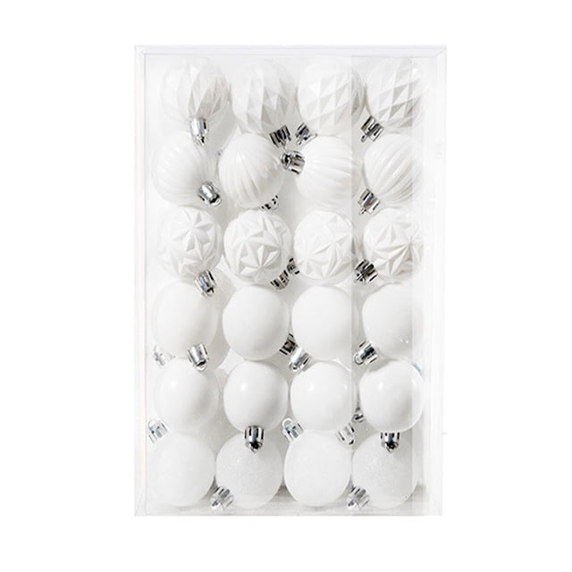 48PCS Christmas Tree Bauble Hanging Home Party Ornament Decor 4CM