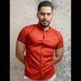 thumbnail image 3 of Camisa Manga Corta Slim Fit Hombre Casual Vestir Cuello Mao, 3 of 3
