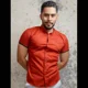 thumbnail image 3 of Camisa Manga Corta Slim Fit Hombre Casual Vestir Cuello Mao, 3 of 3