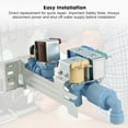 thumbnail image 2 of NATEFEMIN Direct Replacement Water Inlet Valve for Frigidaire Electrolux Kenmore 120V 242253002 Quality Material, 2 of 10