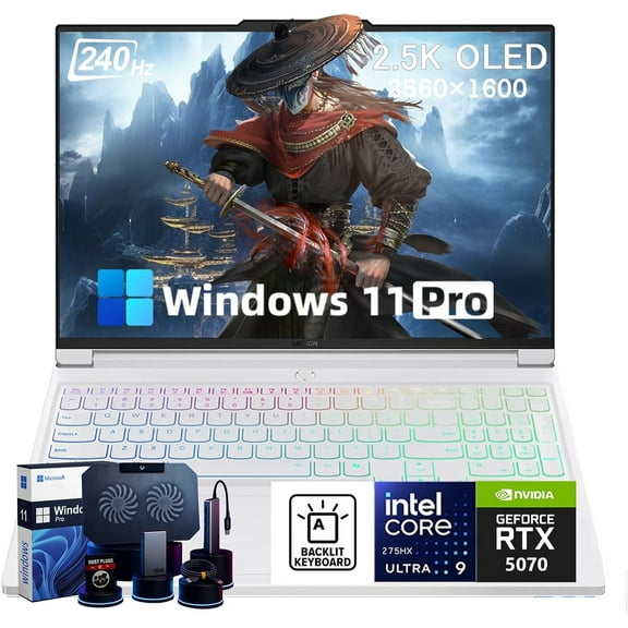 Lenovo Legion Pro 7i Gaming Laptop - Intel® Core™ Ultra 9 275HX, 16" 2.5K 240Hz WQXGA OLED Display, NVIDIA GeForce RTX™ 5070 Ti GPU, 32 GB RAM|1 TB SSD, 5MP Camera E Shutter, Win 11 Pro