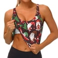 thumbnail image 3 of Balery Merry Christmas1 Sujetadores deportivos con espalda cruzada para mujer, acolchados, sin costuras, de alto impacto, ideales para yoga, gimnasio, entrenamiento y fitness.-X-Large, 3 of 8