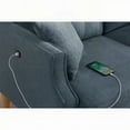 thumbnail image 2 of Modern Simple Fabric Loveseat 2 Seater Sofa 85cm with Waterproof Fabric and USB Charge Port, 2 of 7