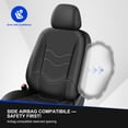 thumbnail image 3 of Car Seat Cover Fit for Mazda CX-30 2020-2026,Full Set Faux Leather Seat Protectors,Breathable,Easy Care,Non-Slip,Scratch Resistant,Black,2 Row 5 Seats, 3 of 12