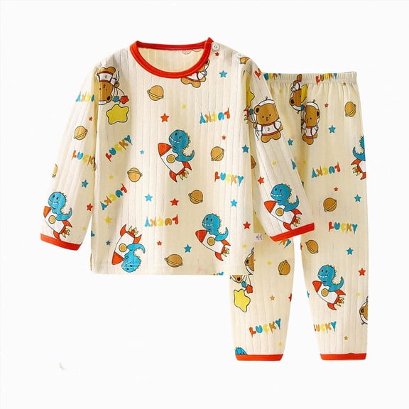 Gubotare Baby Toddler Kids Viscose from Bamboo Pajamas Set Pjs 2pcs 18M-8Y (Yellow, 11-12 Years)
