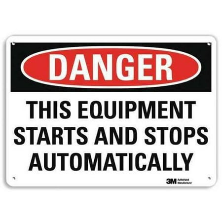 - LYLE U3-2008-RA_14X10 Danger Sign, 4 Hole Mount, 14inWx10inH