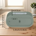 thumbnail image 6 of Unique Bargains 2 Pcs Oval Digital Alarm Clock Adjustable Alarm Snooze Army Green, 6 of 6