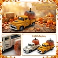 thumbnail image 5 of Halloween Vintage Farmhouse Pumpkin Truck Decor, 5.7 Inch Mini Harvest Metal Farm Truck with Pumpkin, Fall Thanksgiving Halloween Tiered Tray Display & Home Decor (Orange), 5 of 5