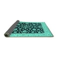 thumbnail image 2 of Ahgly Company Indoor Rectangle Oriental Turquoise Blue Traditional Area Rugs, 6' x 9', 2 of 4