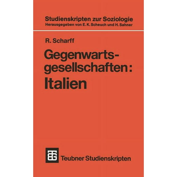 Teubner Studienskripten Zur Soziologie Gegenwartsgesellschaften: Italien, Book 135, (Paperback)