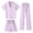 Purple, variant on REDARER Girls' Soft Knit Pajama Set, Short Sleeve Button-Down Top & Shorts Loungewear for Kids,10-11 Years