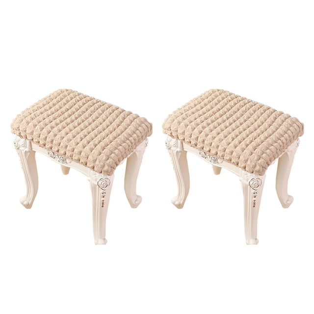 Naiovety 2 fundas para taburetes de bar rectangulares elásticas modernas y elegantes que modernizan el espacio sin esfuerzo y antideslizantes Decoración del hogar beige