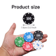 thumbnail image 3 of 100 Pzas Fichas Poker Con Caja De Almacenamiento De Plástico Malubero, Multicolor, 3 of 5