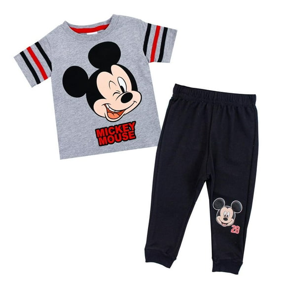 Conjunto Jogger Y Playera Mickey Gris Licencia Mickey Mouse gris 2 Blip Kids K1346