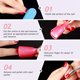 thumbnail image 3 of 10 piezas Clips de uñas acrílicos Herramienta de eliminación de esmalte de uñas UV Herramienta de eliminación de pulido de tapa de plástico para uñas de gel para decoración de uñas(rosa), 3 of 5