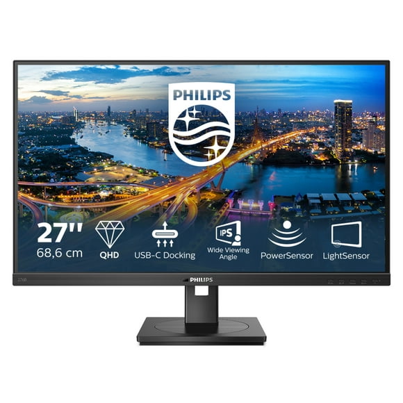 Philips B Line 276B1 - LED monitor - 27" - 2560 x 1440 QHD @ 75 Hz - IPS - 350 cd/m� - 1000:1 - 4 ms - 2xHDMI, DisplayPo