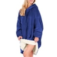 thumbnail image 4 of Sudadera Hoodie Shendy Vendy Unisex Capucha Afelpada Suave Azul Oscuro, 4 of 5