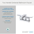 thumbnail image 3 of Avian 2H Centerset Lavatory Faucet w/ Metal Touch Down Drain 1.2gpm Satin Black, 3 of 3