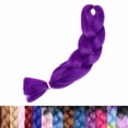 thumbnail image 2 of SEGO Ombre Jumbo Braiding Hair Extensions Colored Hair Weave Synthetic Crochet Twist Box Braid Hair Black/Pink/Blue/Purple Fake Hair Extension for Women, 2 of 8