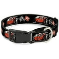 thumbnail image 1 of Buckle-Down MGC-WDY405-L Martingale Dog Collar-Cars 3 Lightning McQueen Caricature Race Flags Black White Red, 1 of 1