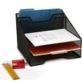 thumbnail image 2 of Desk Mesh Organizer Storage, 5 Compartments, Black, 2 of 7