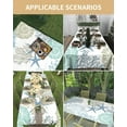 thumbnail image 4 of Starfish Ocean Coral Shell Tablecloth Rectangle Round Table Cloth 60x84 Inch, Geometric Abstract Indoor or Outdoor Tablecloth, Waterproof Polyester Table Cover for Party Holiday Picnic Decoration, 4 of 6